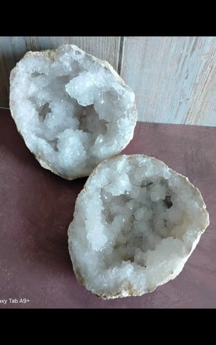 Geode de cristal de roche