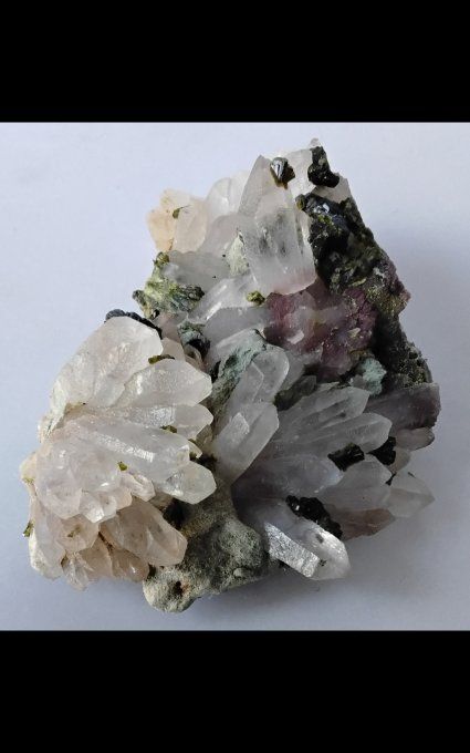 Epidote sur Quartz