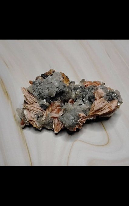 Cerusite baryte et galène