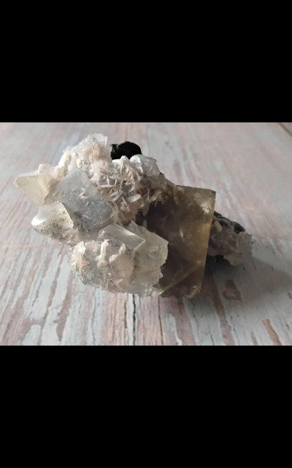 Galène  cube fluorine 