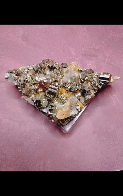 Pyrite cristaux quartz