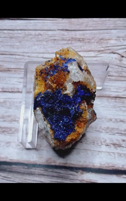 Azurite quartz